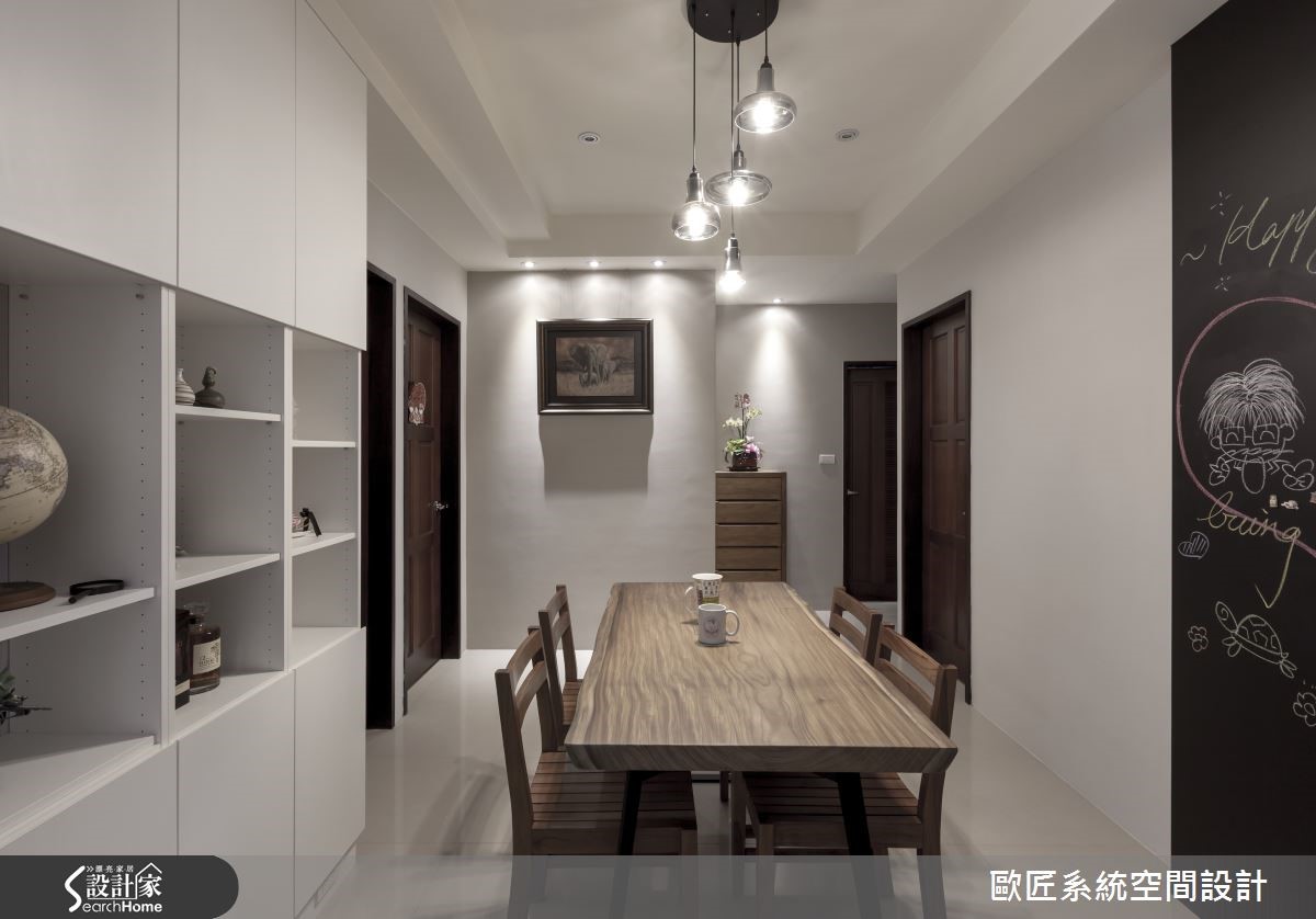 位於新竹市的案例,大面窗戶帶進良好採光,光線進入後